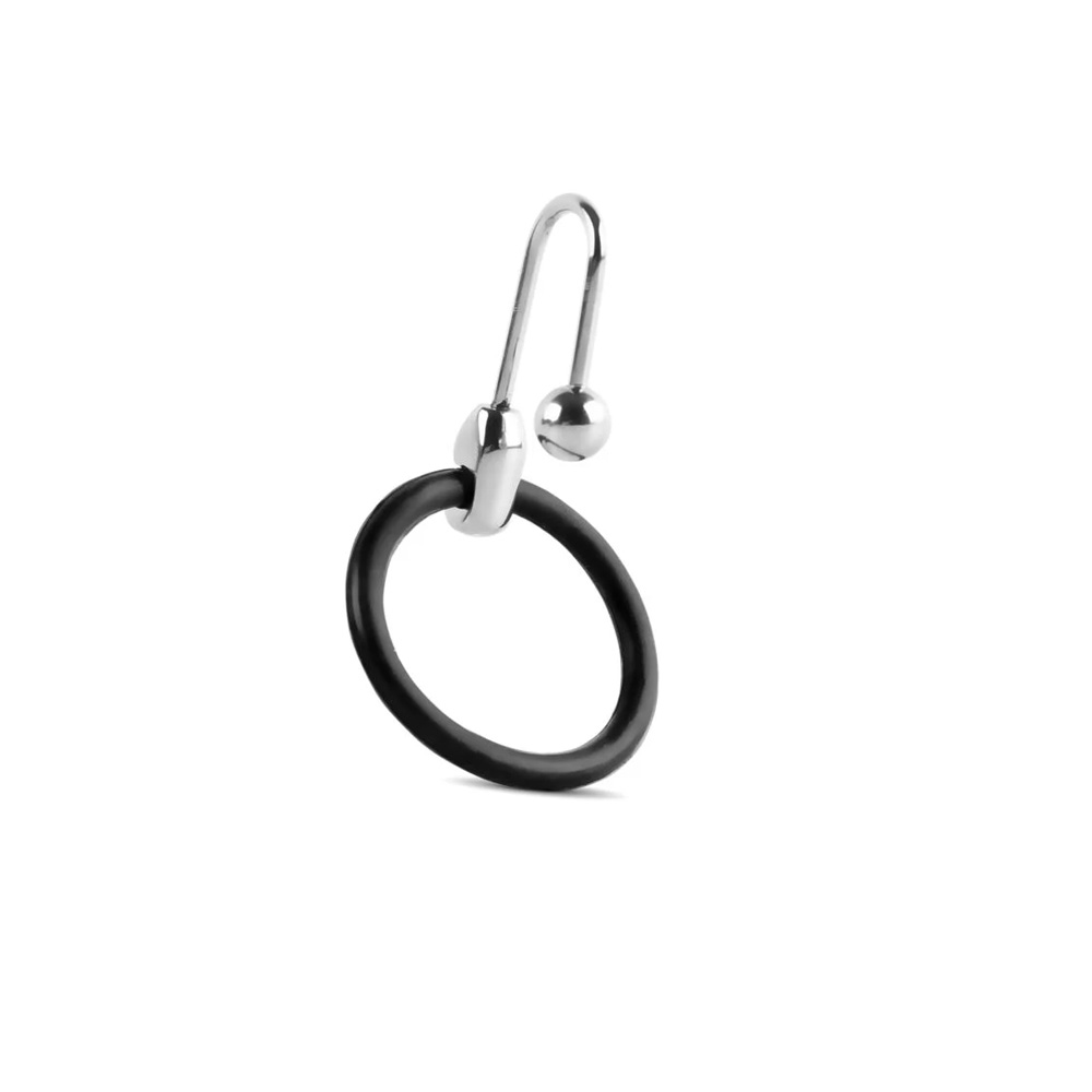 Lovehoney Dominix Cock Ring - Stainless Steel Penis Ring - 1.75 Inch  Doughnut Cock Ring - Waterproof - Silver